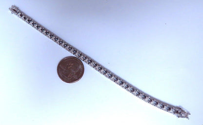 Tennis Bracelet 1.75ct Natural Round Diamonds 14kt Gold Three Row *v
