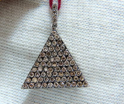 1.50ct natural fancy color diamonds convertible star / triangle pendant 14kt *v