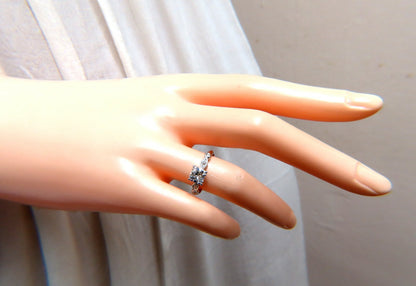 .76ct Natural Round Diamond Vintage Platinum Ring *v