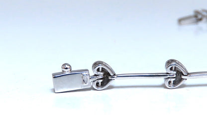 .80ct Natural Diamonds Heart Link Bracelet 14kt gold *v