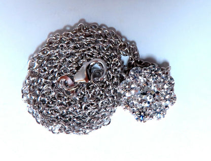 GIA Certified .48ct & 1.14ct Diamonds Cluster Necklace 14kt Snowflake *v