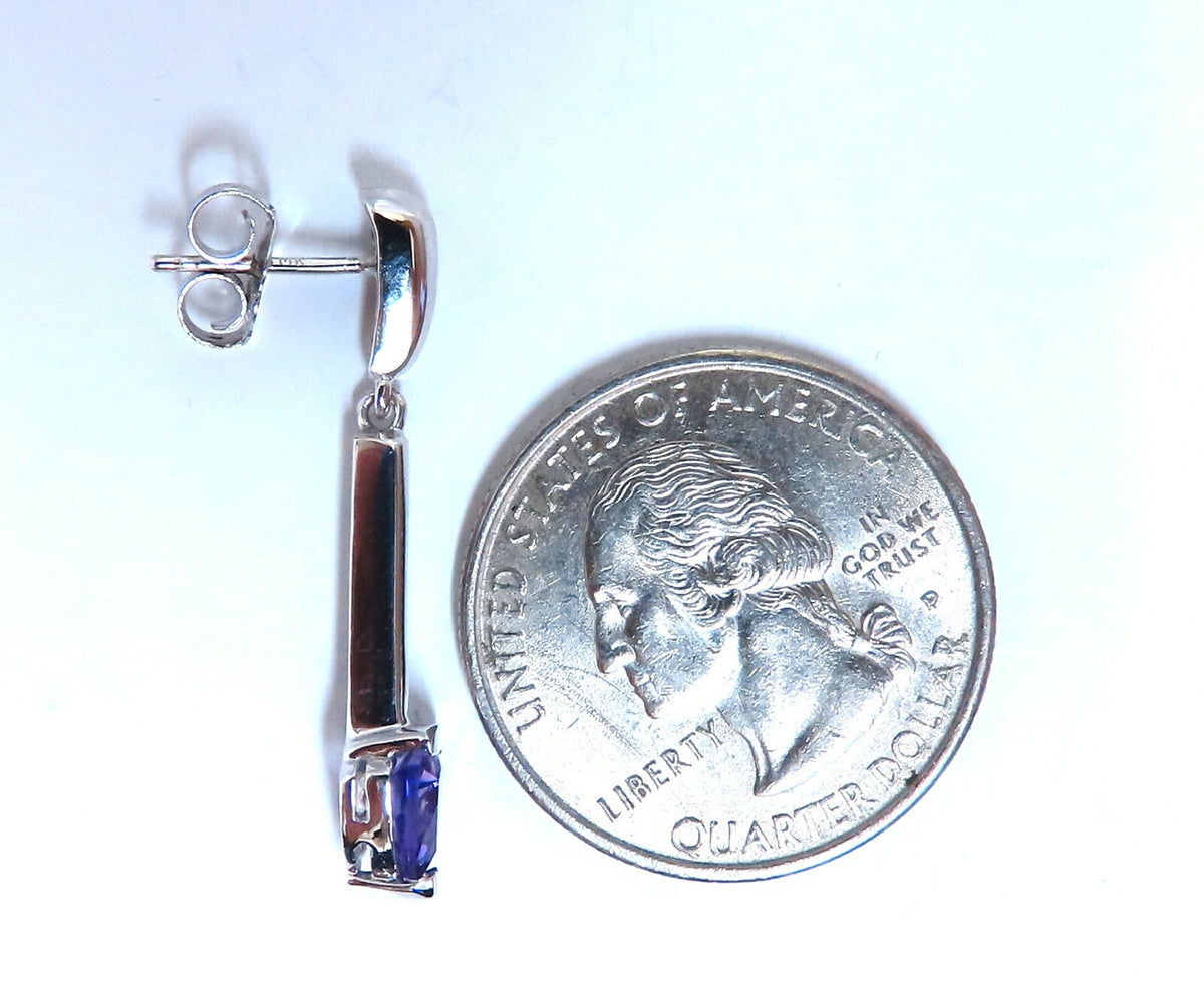 2ct Amethyst earrings 14kt *v