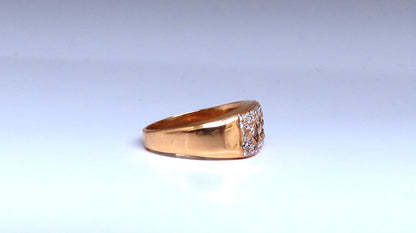 .60ct Natural round diamond mens ring 14kt gold pinky *v