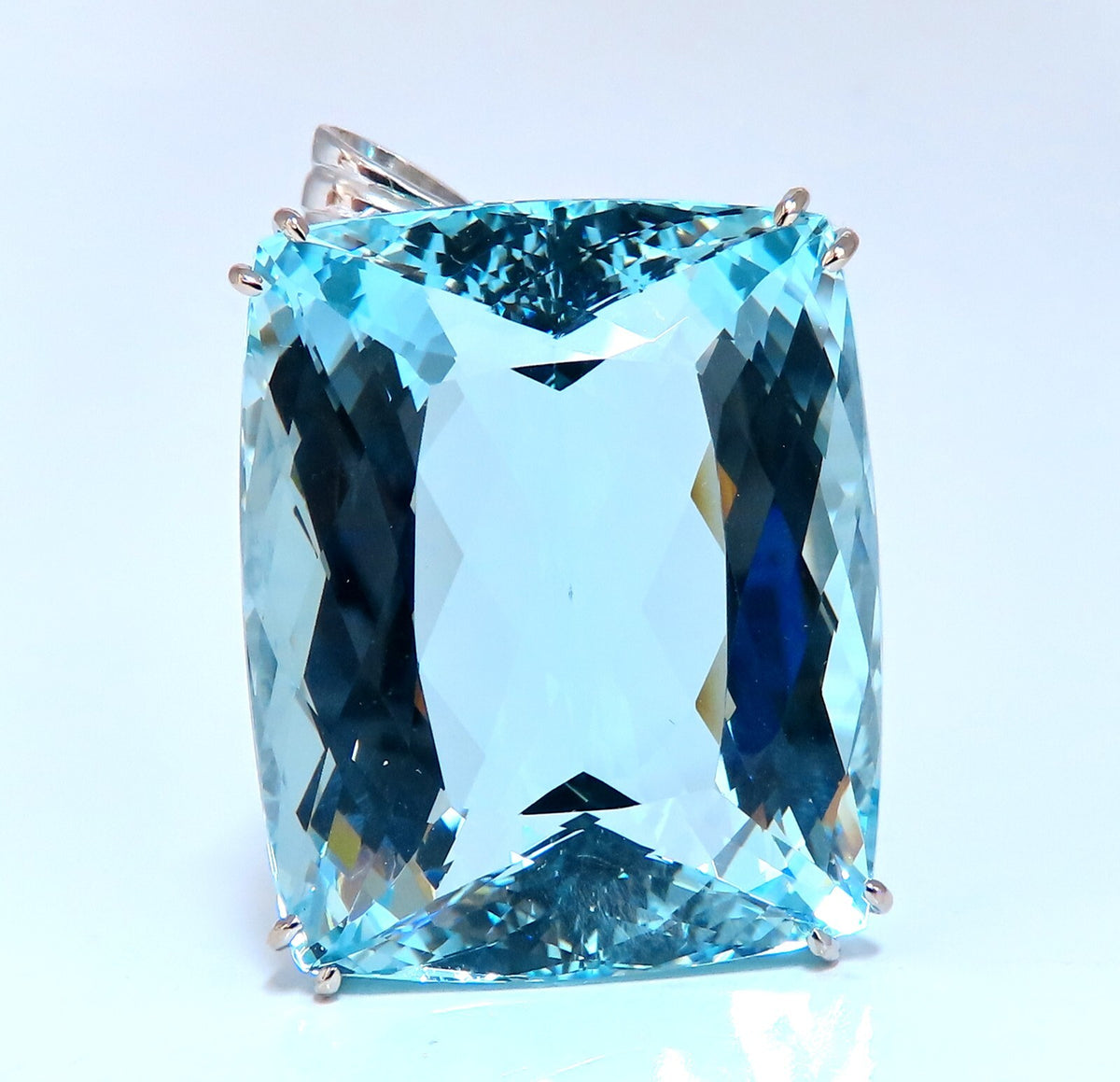 GIA Certified Natural 140.01ct  Aquamarine Diamonds Necklace 18kt & Plat *v