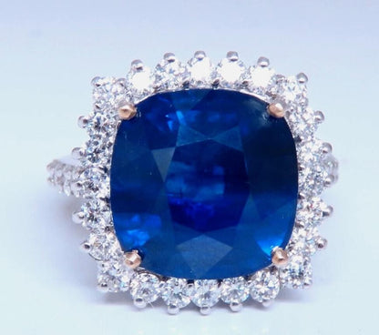 Natural Sapphire Diamonds Ring 15.94ct 18kt. GIA Certified 12233 *v
