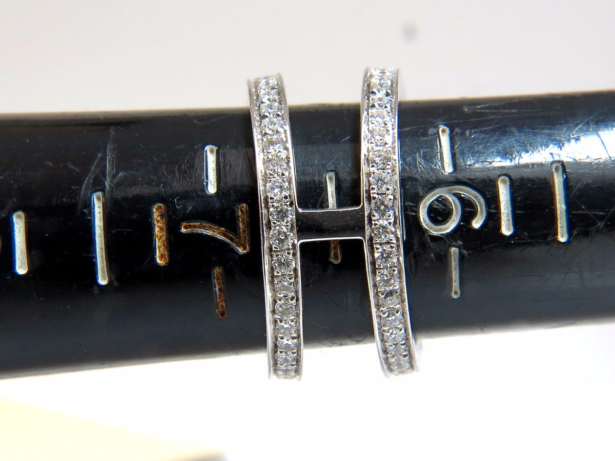 4.12ct natural diamonds marquise / pear eternity ring cocktail mod 14kt *v