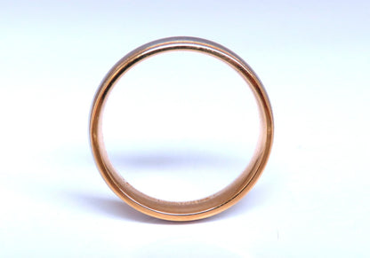 Two Toned Unisex Gold Band 14kt gold Size 10 5.8mm *v