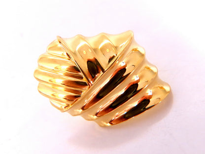 18kt Gold Clip earrings Shell Classic *v