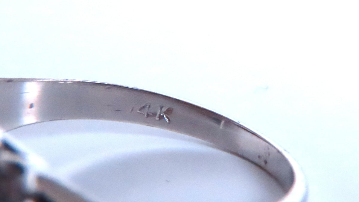 .69ct Natural Sapphire Cluster Row Ring 14kt 46885 *v