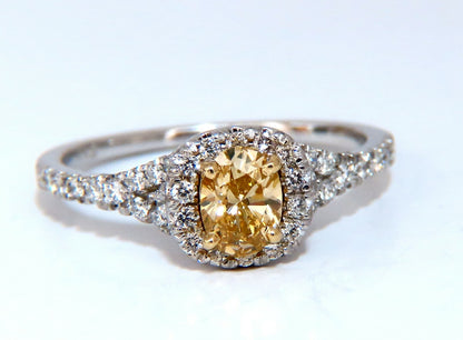 1.81ct Natural Fancy Yellow Diamonds Ring 14kt Insert & Ring *v