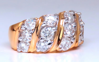 1.60ct Natural Round Diamonds Slant 14kt Gold 12422 *v