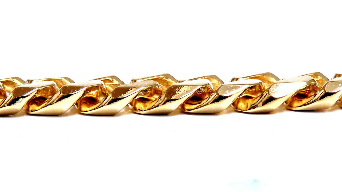 Modified Cuban Link Bracelet 14kt 39 Grams 8 Inch *v
