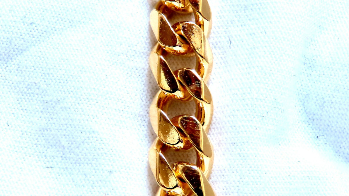 Modified Cuban Link Bracelet 14kt 39 Grams 8 Inch *v
