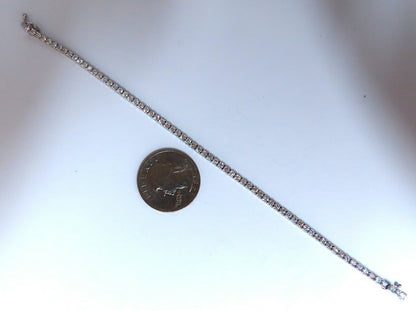 2.87ct Natural Diamonds Tennis Bracelet 14kt Gold Classic Riviera *v
