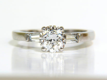 GIA CERTIFIED 1.01CT EUROPEAN CUT NATURAL DIAMOND RING F/VS2 PLATINUM *v