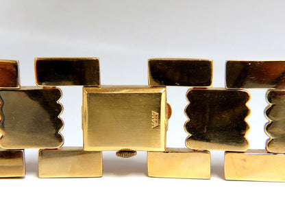 Estate LUVA 14kt gold watch ladies cuff bracelet *v