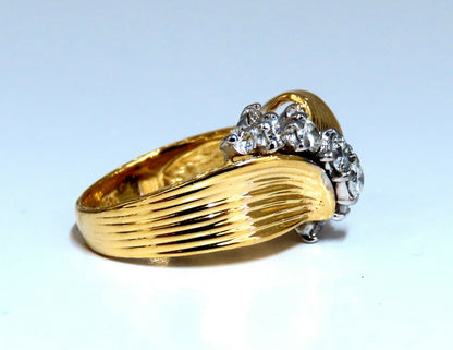 .80ct Natural Round Diamonds Regency Knot Ring 18kt*v