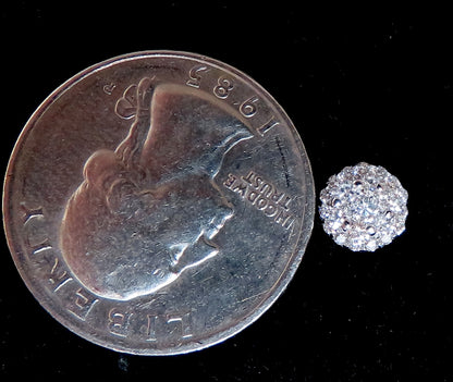 .70ct. natural round diamond cluster earrings 14 karat gold *v