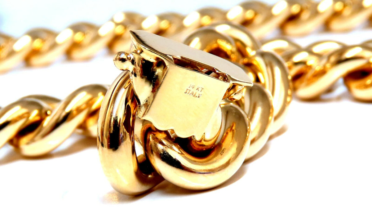 Cuban Link Necklace 14kt 113Grams 24inch 15.4mm  *v