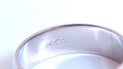 Standard Mens Gold Band 14kt Size 10.5 6.7mm *v