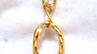 110ct Natural Topaz 14kt gold Necklace *v