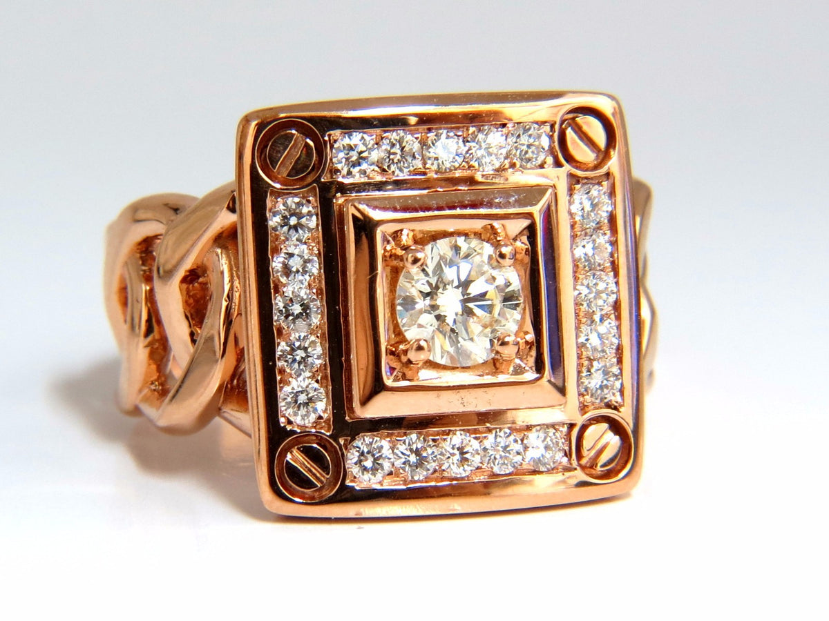 1.35ct natural diamonds Bolt & Screw ring 18kt *v