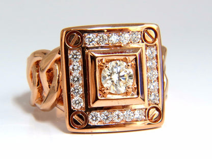 1.35ct natural diamonds Bolt & Screw ring 18kt *v