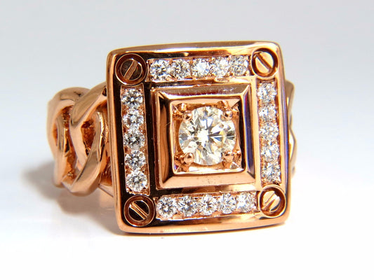 1.35ct natural diamonds Bolt & Screw ring 18kt *v
