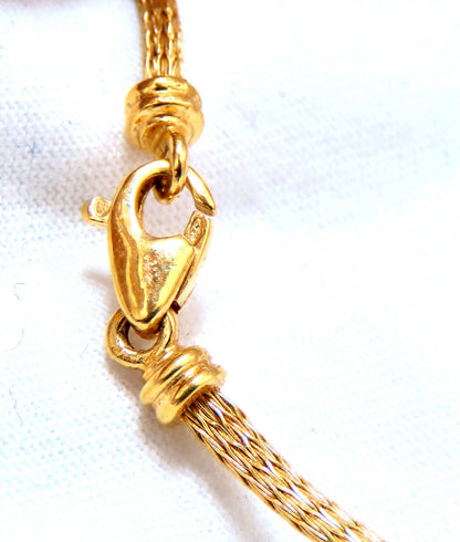Brushed Rolling Ball Bead Necklace 18kt 15 Grams 16.5 inch *v
