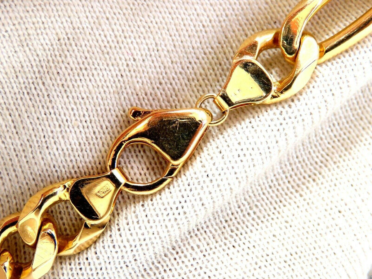 Figaro Link 14kt Gold Bracelet 8.5 inch 8.7mm 29 Gram Unisex 11090 *v