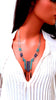 Navajo Tribal Chief Turquoise Lapis Necklace Sterling Silver