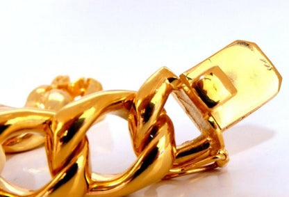 Modified Cuban Link Bracelet 14kt 63 Grams Ref 12344**