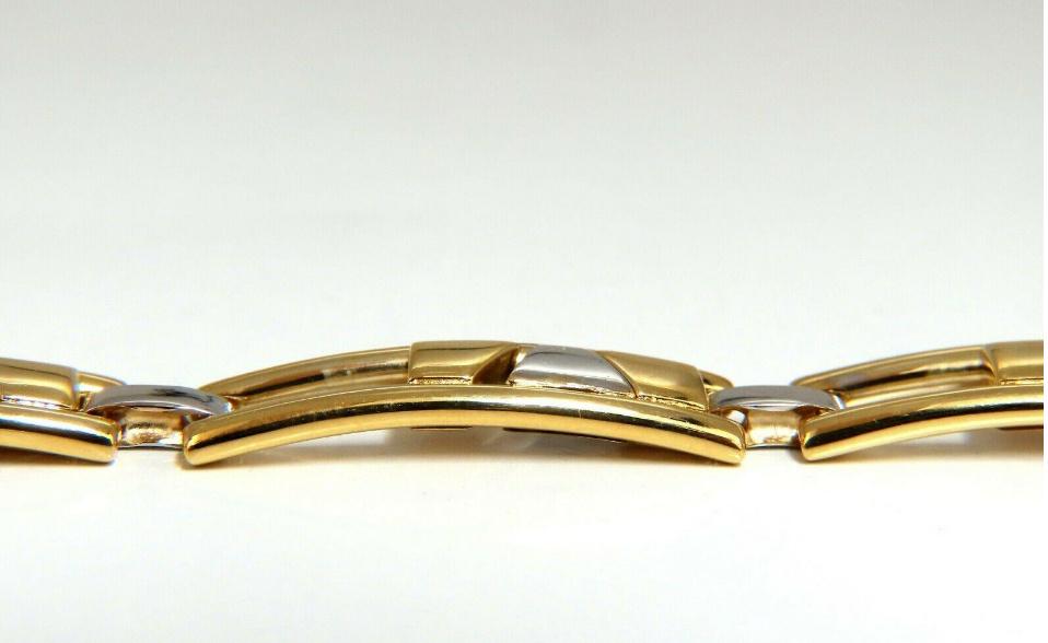 Men’s Kinetic Sliding Geometric Pattern Bracelet 14 Karat 12610