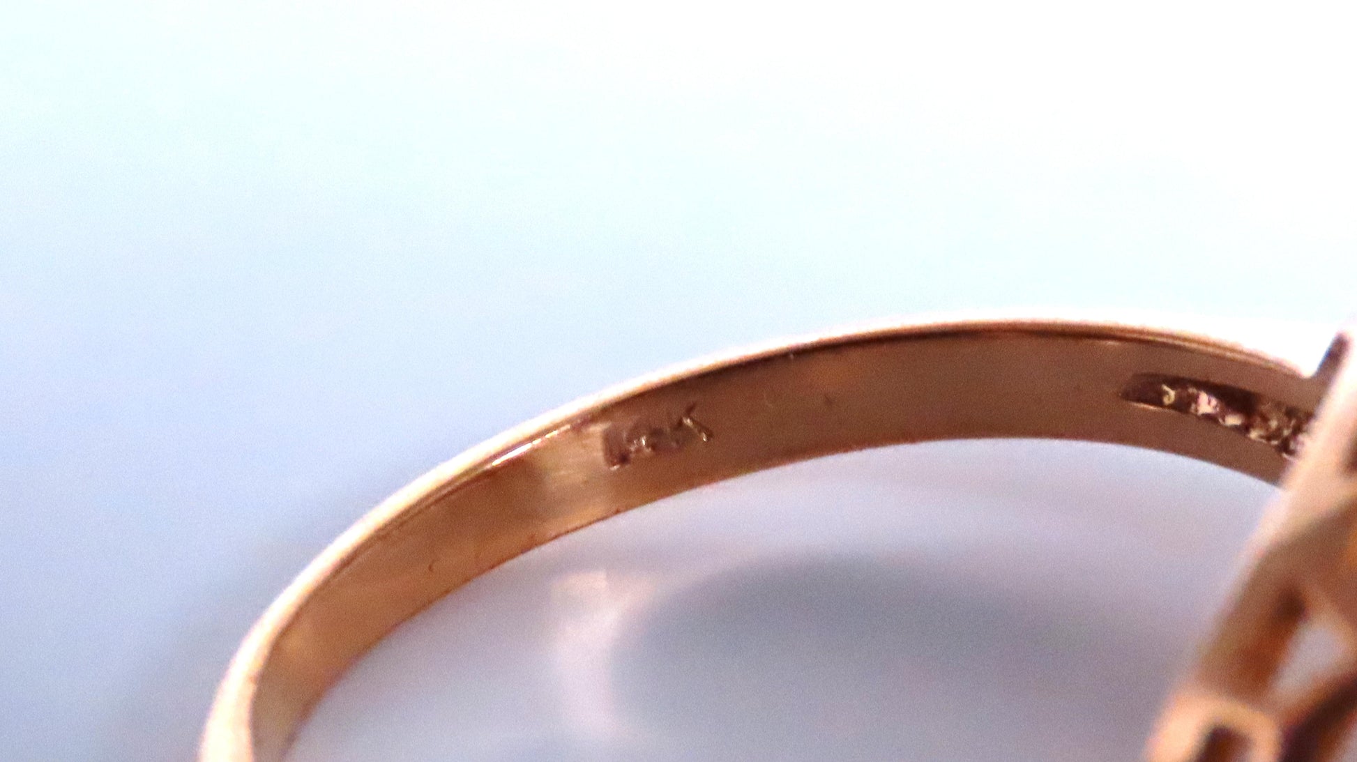 .04ct Restored European Vintage Ring 14kt Gold 41147