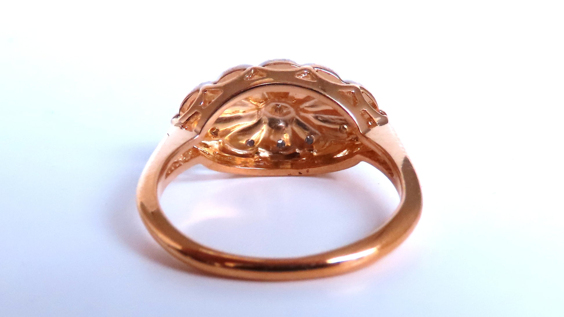 .04ct Restored European Vintage Ring 14kt Gold 41147