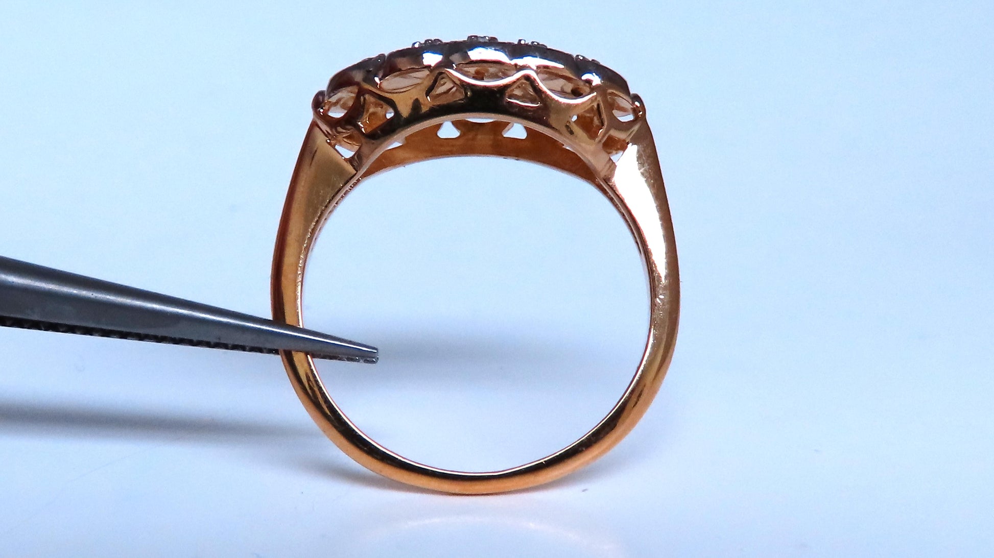 .04ct Restored European Vintage Ring 14kt Gold 41147
