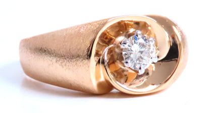 .45ct natural diamond Mens Bright Swirl Ring 14kt Gold 21441