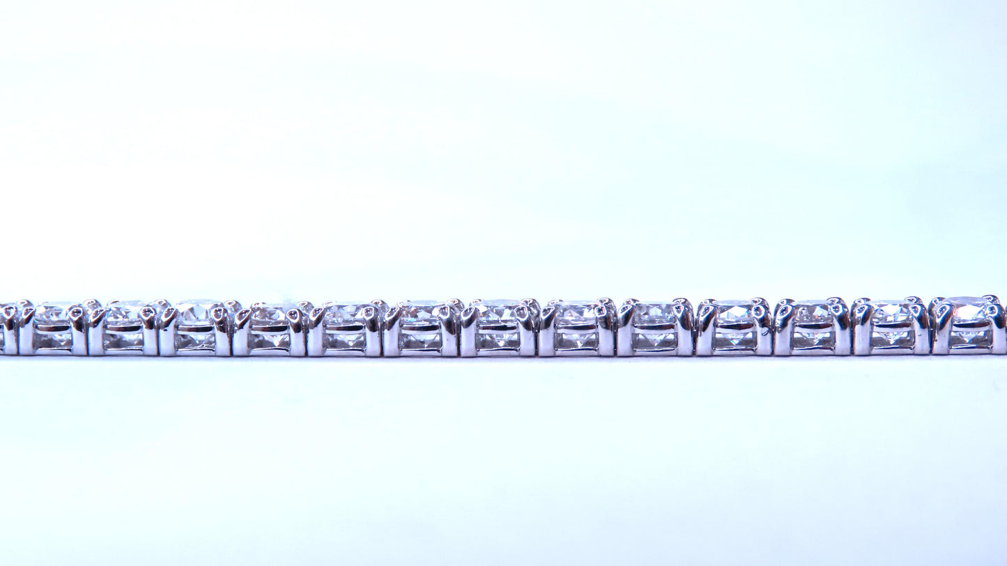 9.50ct Lab Created Diamond Classic Tennis Riviera Bracelet 14kt Gold 49447 *v