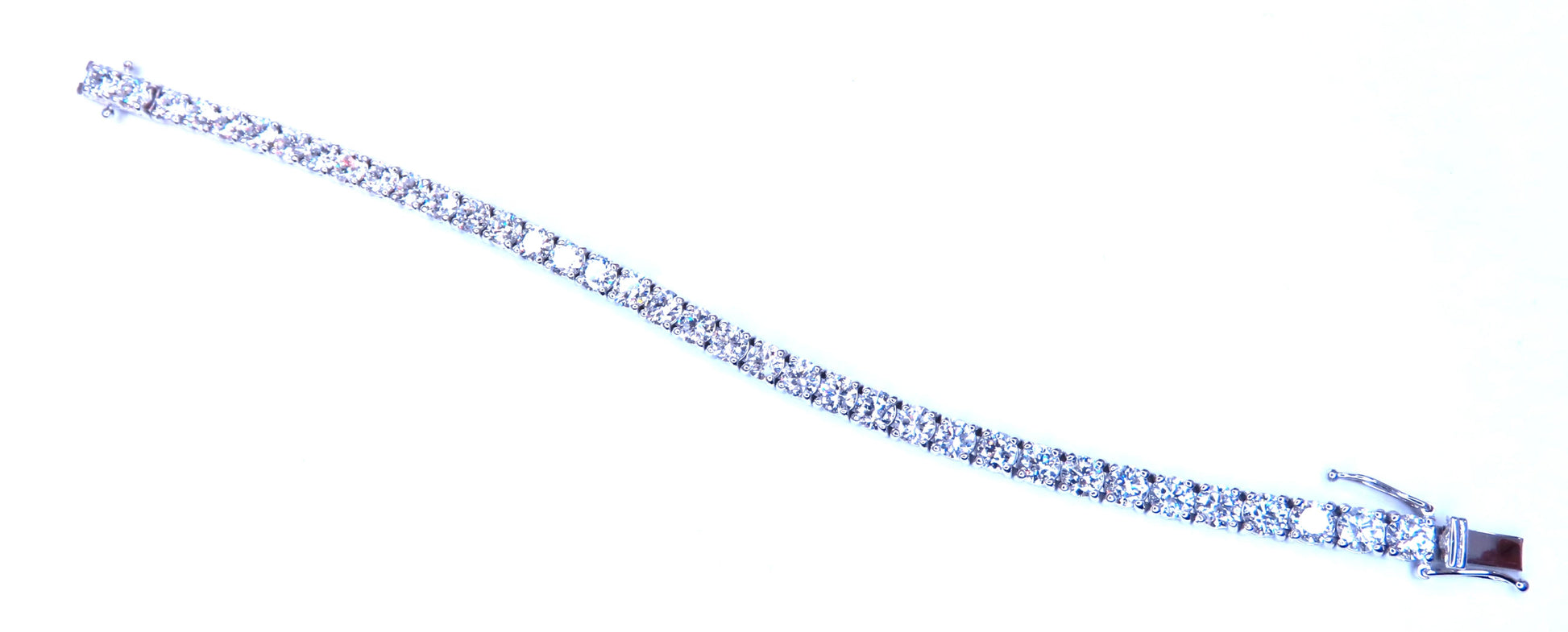 9.50ct Lab Created Diamond Classic Tennis Riviera Bracelet 14kt Gold 49447 *v
