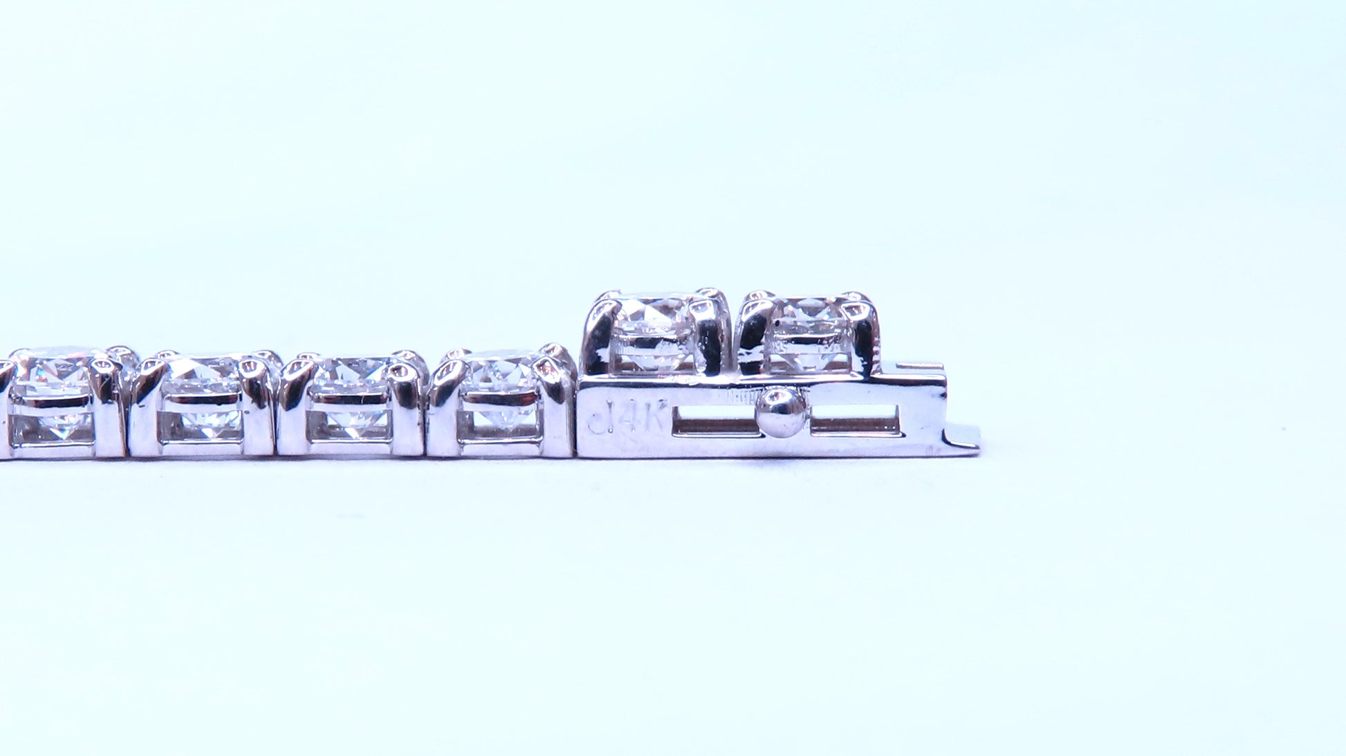 9.50ct Lab Created Diamond Classic Tennis Riviera Bracelet 14kt Gold 49447 *v