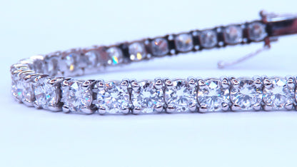 9.50ct Lab Created Diamond Classic Tennis Riviera Bracelet 14kt Gold 49447 *v