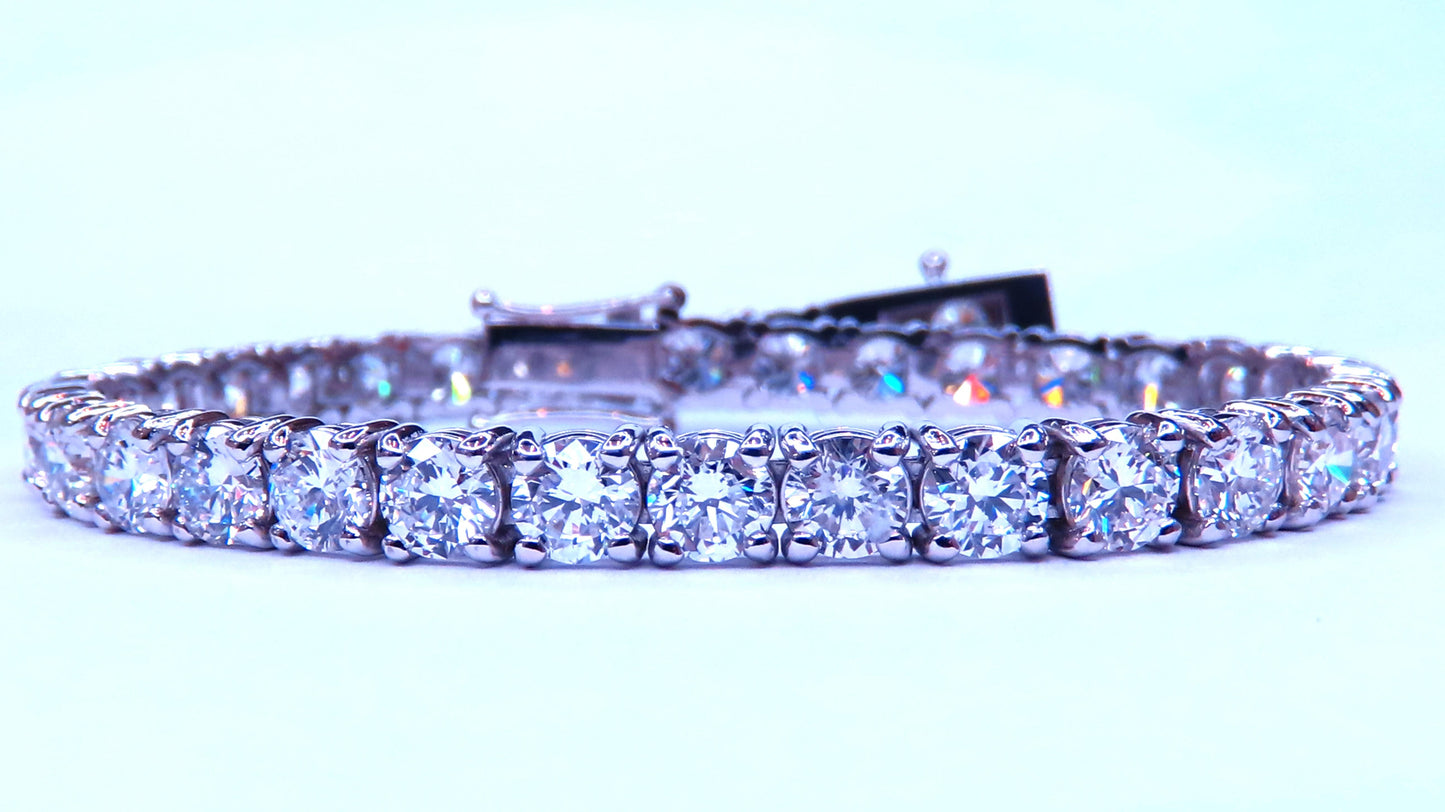 9.50ct Lab Created Diamond Classic Tennis Riviera Bracelet 14kt Gold 49447 *v
