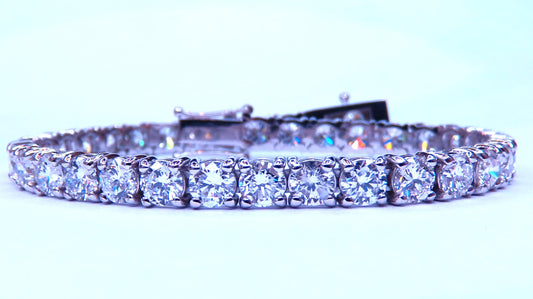 9.50ct Lab Created Diamond Classic Tennis Riviera Bracelet 14kt Gold 49447 *v