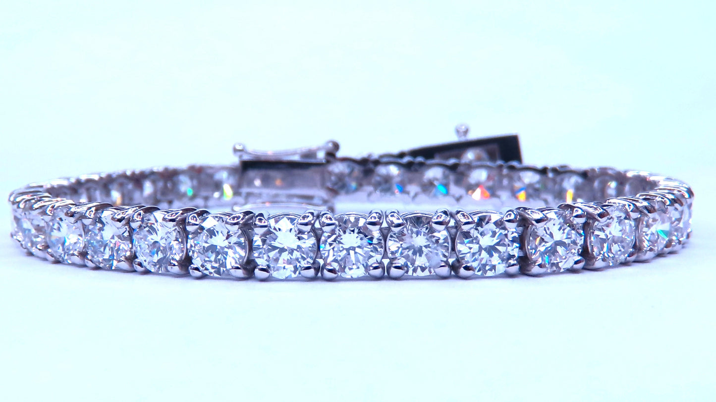9.50ct Lab Created Diamond Classic Tennis Riviera Bracelet 14kt Gold 49447 *v