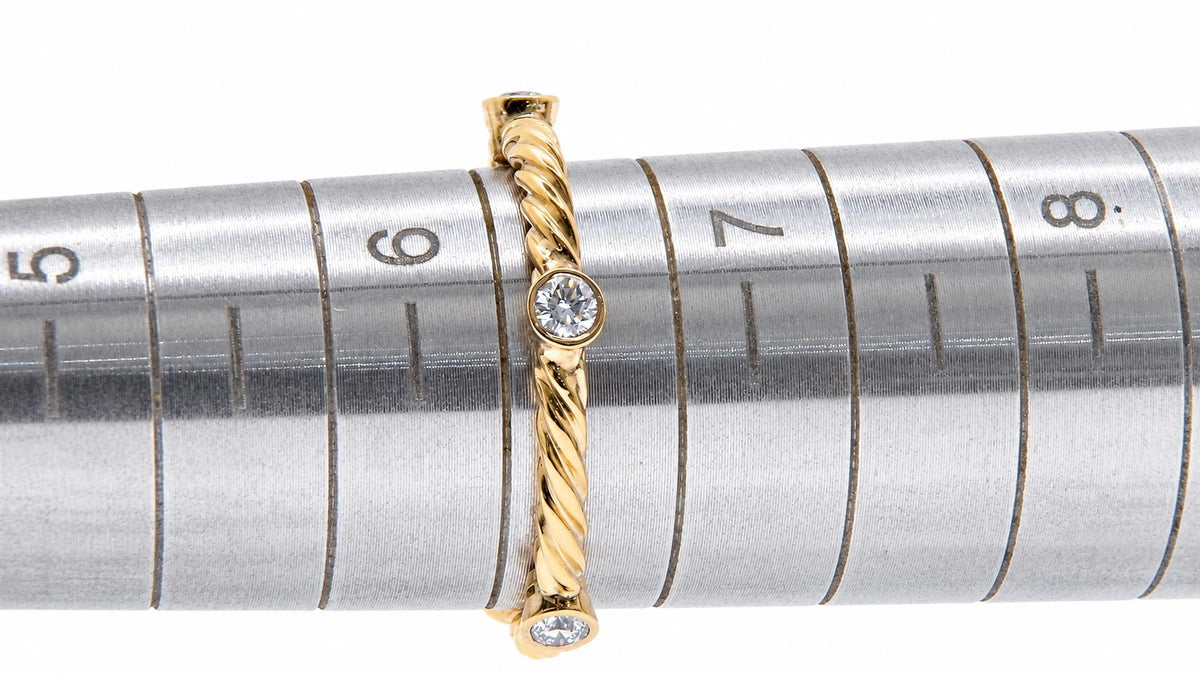 Braid Twist .25 Carat Natural Diamond Eternity Ring 14kt Gold 95570