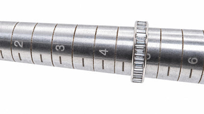 Platinum 1.50ct Natural Baguette Diamond Channel-Set Band Ring 95566