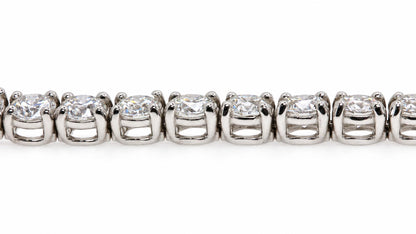 GIA Certified 15.37ct Natural Diamond Tennis Bracelet 18kt Riviera 95588