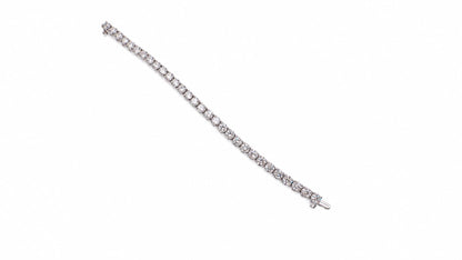 GIA Certified 15.37ct Natural Diamond Tennis Bracelet 18kt Riviera 95588