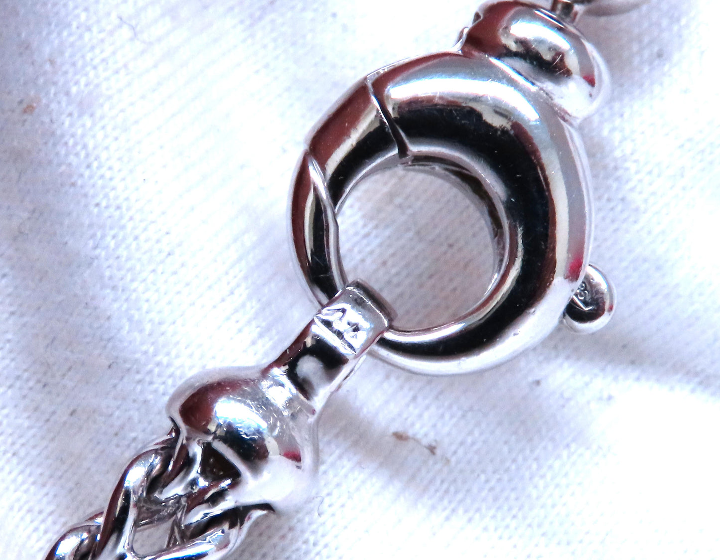 Natural Round Diamond Box Link Bracelet 14kt gold 12394**