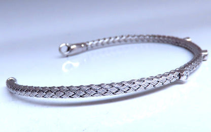 .15ct Natural Diamonds Cross Hatch Weave Cable 12450